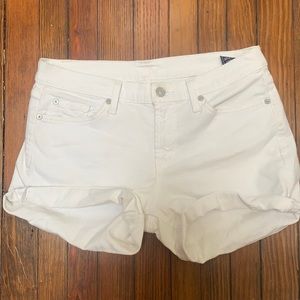 7 white Jean shorts
